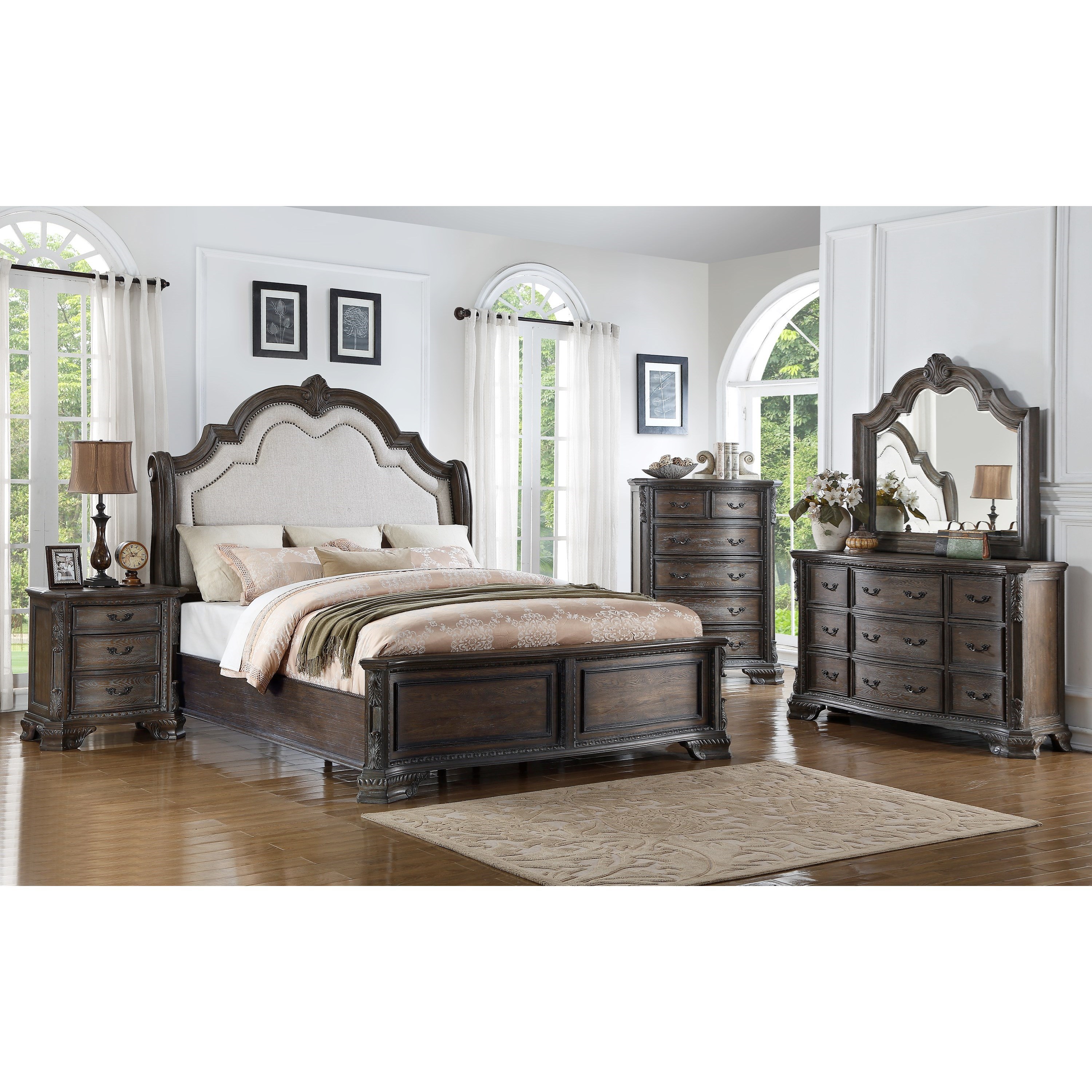 CM Sheffield B1120KQRAILx1+B1120QFBx1+B1120QHBx1 Queen Panel Bed